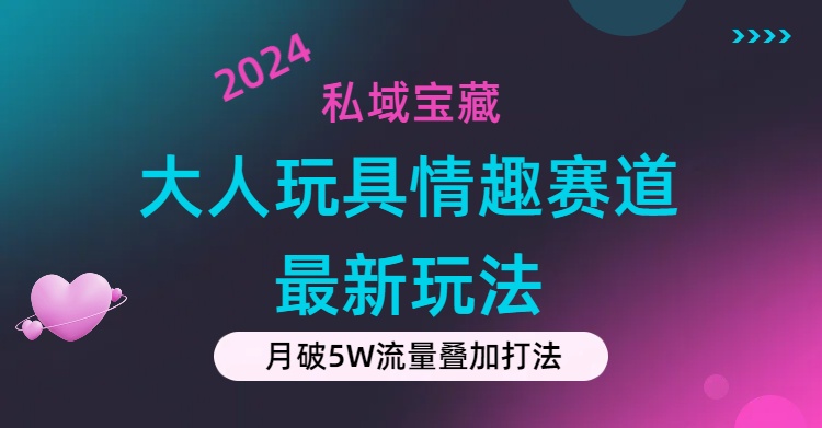（11541期）私域宝藏：大人玩具情趣赛道合规新玩法，零投入，私域超高流量成单率高-前沿谈项目