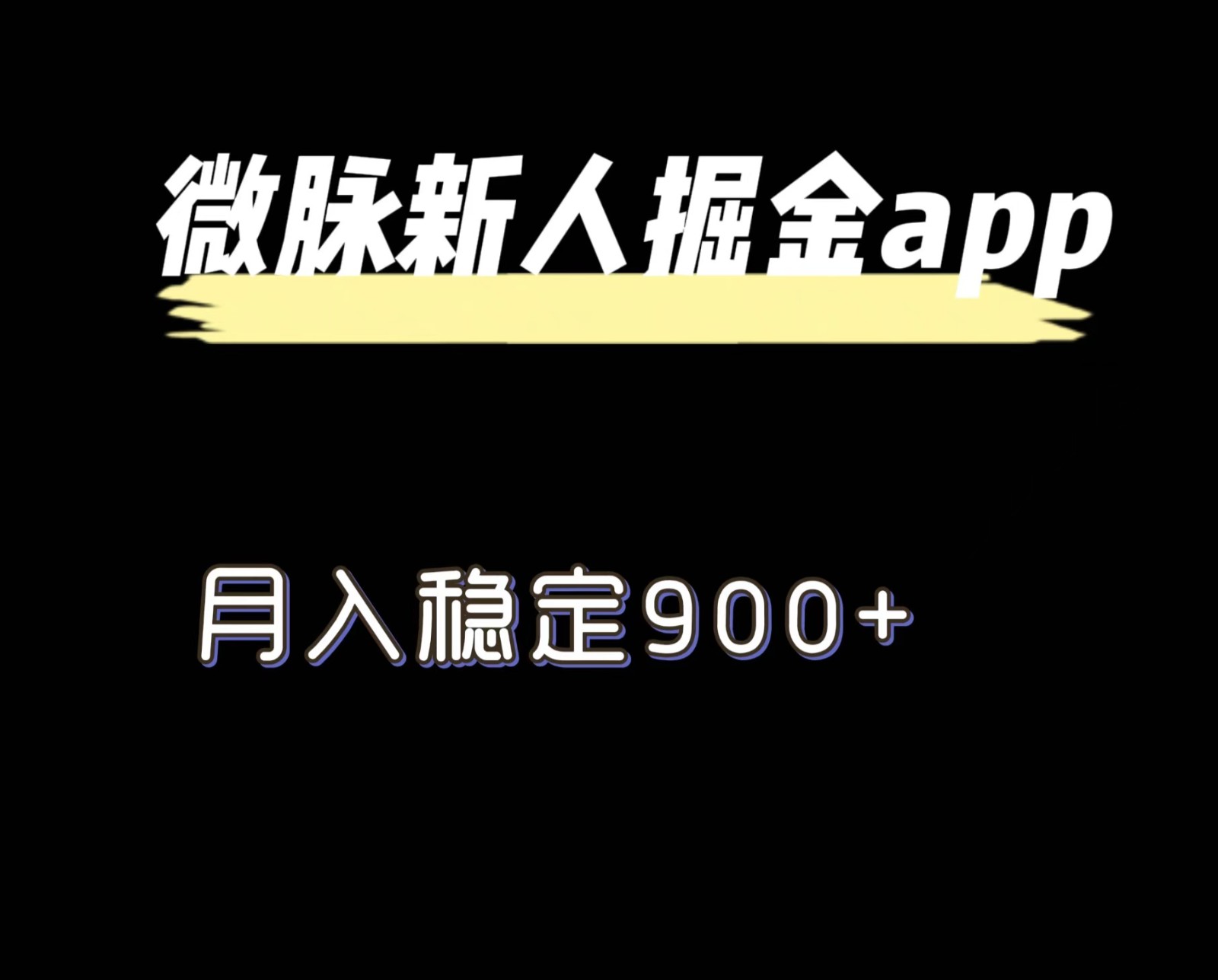 最新微脉长久项目，拉新掘金，月入稳定900+-前沿谈项目