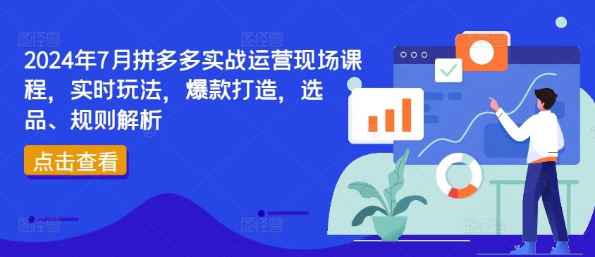 2024年7月拼多多实战运营现场课程，实时玩法，爆款打造，选品、规则解析-前沿谈项目