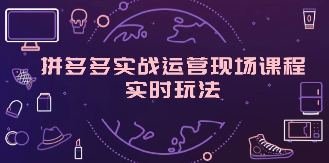 （11759期）拼多多实战运营现场课程，实时玩法，爆款打造，选品、规则解析-前沿谈项目