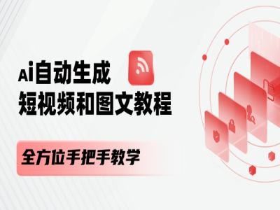 AI自动生成短视频和图文课程，全方位手把手教学-前沿谈项目