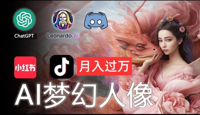 AI摄影梦幻人像：零基础也能月入过万的秘密【揭秘】-前沿谈项目