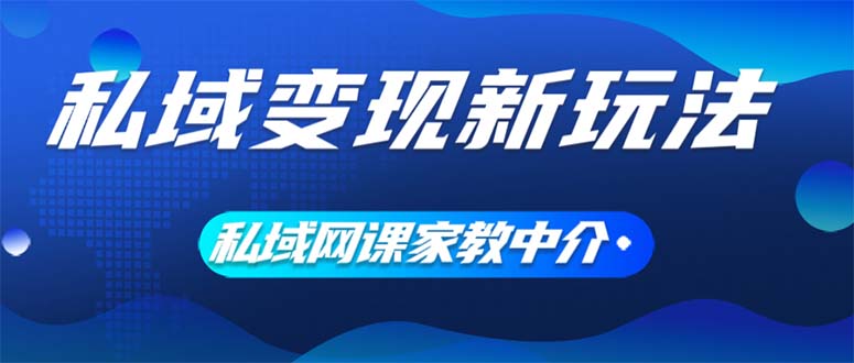（12089期）私域变现新玩法，网课家教中介，只做渠道和流量，让大学生给你打工、0…-前沿谈项目