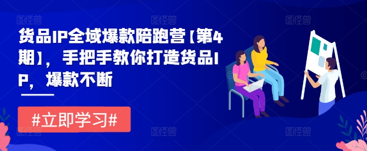 货品IP全域爆款陪跑营【第4期】，手把手教你打造货品IP，爆款不断-前沿谈项目
